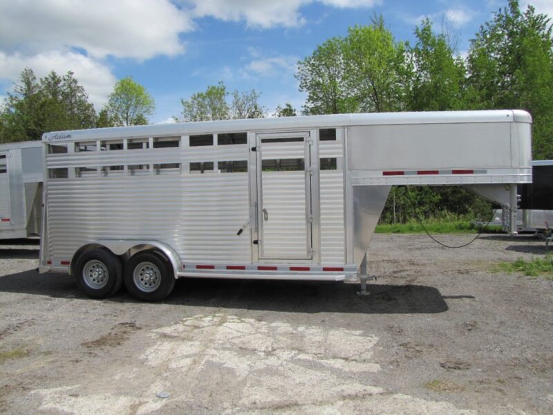 2023 Adams Trailers 16′ Gooseneck Aluminum Stock Trailer