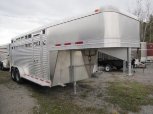 2023 Adams Trailers 16′ All Aluminum Stock Trailer