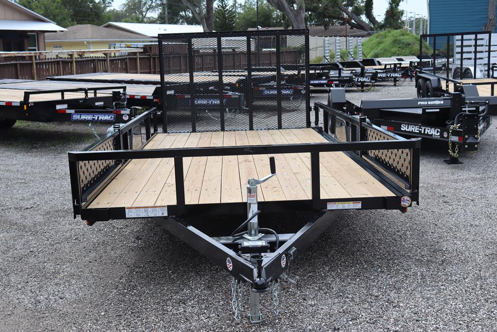 2025 7' x 14' Tube Top ATV Utility Trailer – 5K Single Axle w/ Brakes, Black