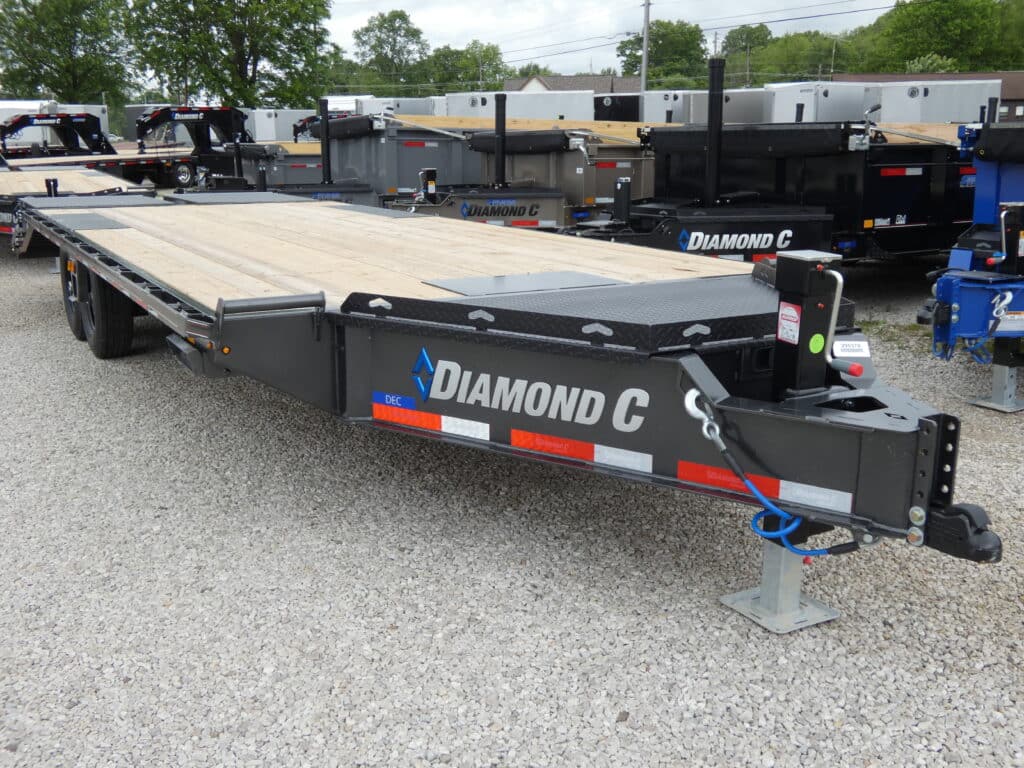 2025 Diamond C DEC207 102″x 24′ 14.9k 14.9k Deck-Over Trailer With MAX Ramps Stock #299370 Deck-Over Trailer - Spencer Trailers