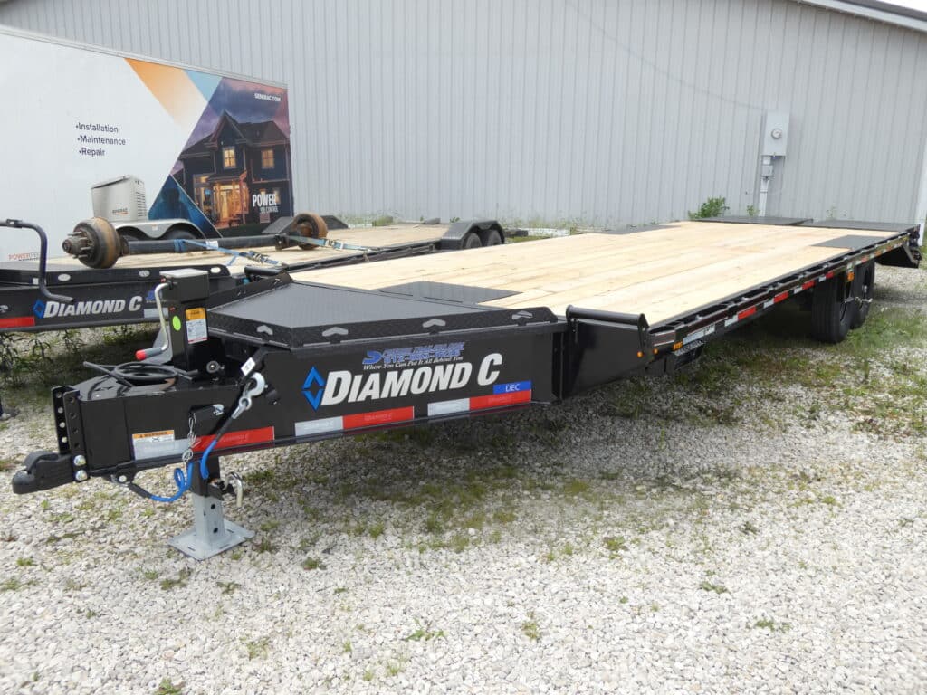 2025 Diamond C DEC207 102″x 26′ 14.9k 14.9k Deck-Over Trailer With MAX Ramps Stock #300436 - Spencer Trailers