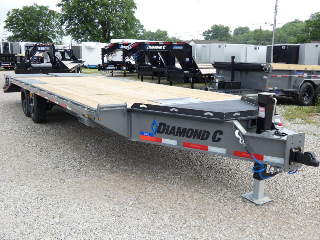 2025 Diamond C DEC208 102"x 24' 18k Deck-Over Trailer With MAX Ramps Stock #301163 - Spencer Trailers