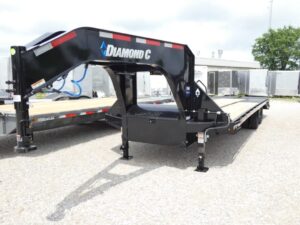 2025 Diamond C FMAX210 102"x 28' Equipment Trailer With MAX Ramps Stock# 300829 Gooseneck Trailers - Spencer Trailers