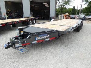 2025 Diamond C HXD 102"x 22' 18k Extra Wide Split-Deck Tilt Equipment Trailer Stock #302754 - Spencer Trailers
