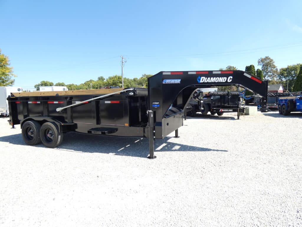 2025 Diamond C LPT210 82"x 16' 23k Goosneck Dump Trailer With Electric Tarp Stock #303375 - Spencer Trailers