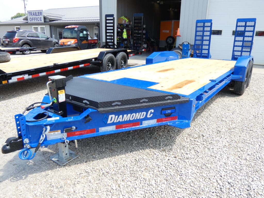 2025 Diamond C LPX207 82"x 20' 14.9k Equipment Trailer With Flip-Knee Ramps Stock #301562 - Spencer Trailers