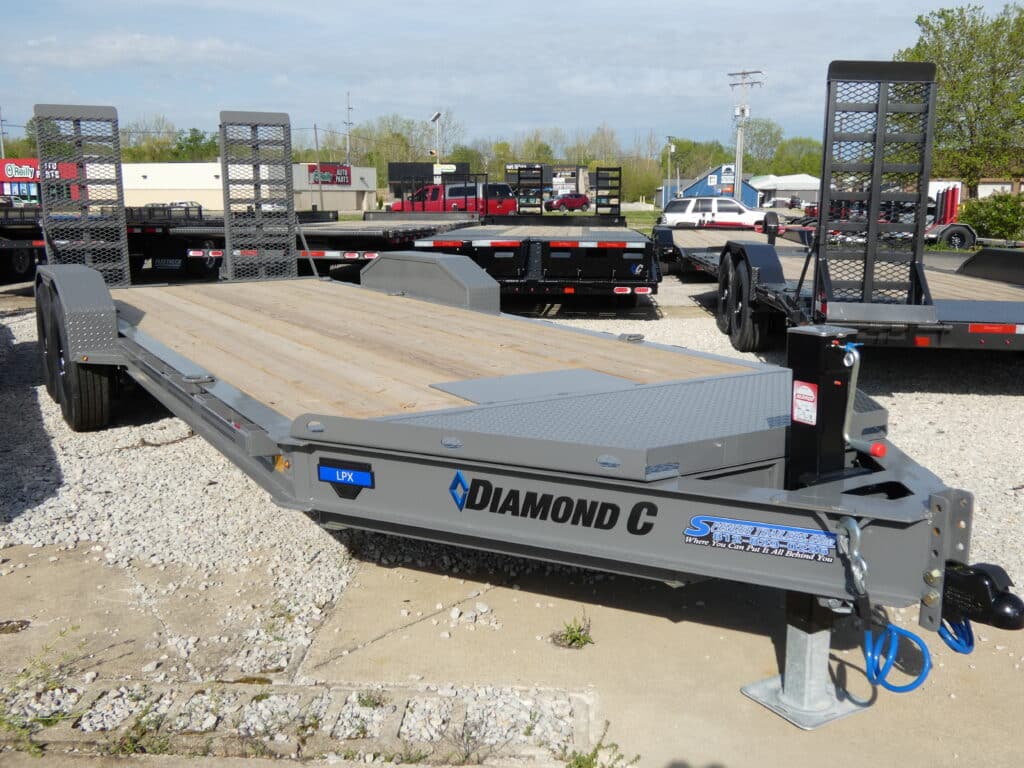 2025 Diamond C LPX207 82″x 20′ 14.9k Equipment Trailer With HD Flip-Knee Ramps Stock #297883 - Spencer Trailers