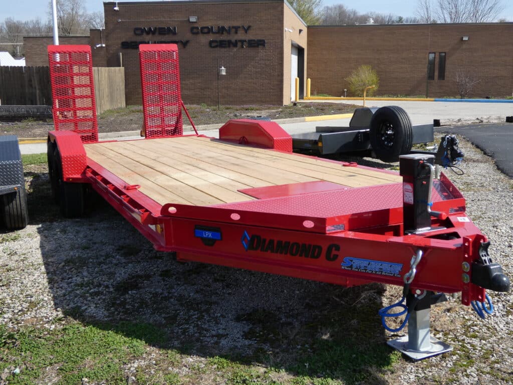 2025 Diamond C LPX207 82″x 20′ 14.9k Equipment Trailer With HD Flip-Knee Ramps Stock #298413 - Spencer Trailers
