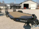 2025 Diamond C LPX207 82″x 22′ 14.9k Equipment Trailer With HD Flip-Knee Ramps And Max Wide Pkg. Stock #297537 - Spencer Trailers