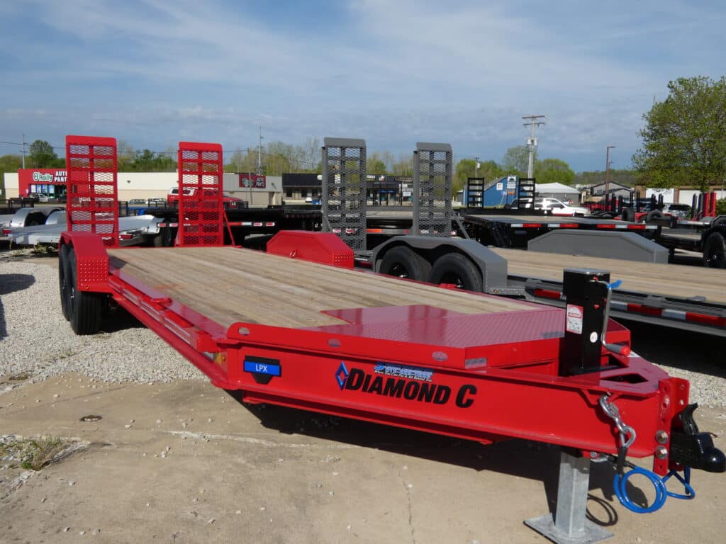 2025 Diamond C LPX207 82"x 22' 14.9k Equipment TrailerWith HD Flip-Knee Ramps Stock #298197 - Spencer Trailers