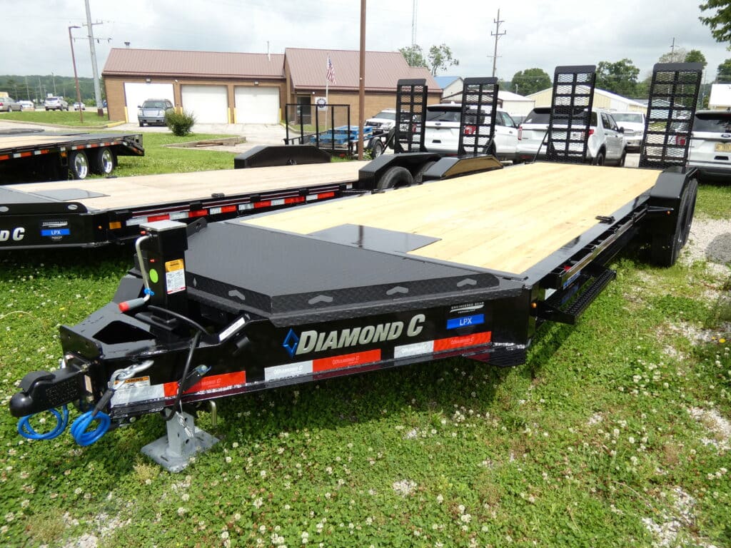 2025 Diamond C LPX208S 82"x 22' 18k Equipment Trailer With HD Flip-Knee Ramps Stock #302058 - Spencer Trailers