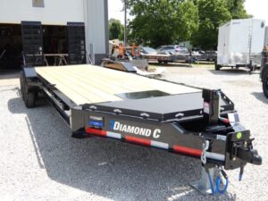 2025 Diamond C LPX210 82"x 22' 20k Equipment Trailer With HD Flip-Knee Ramps Stock #302380 - Spencer Trailers