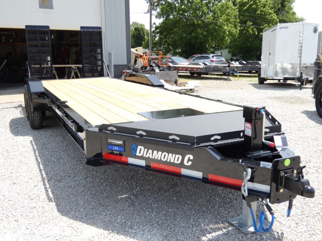 2025 Diamond C LPX210 82"x 22' 20k Equipment Trailer With HD Flip-Knee Ramps Stock #302380 - Spencer Trailers