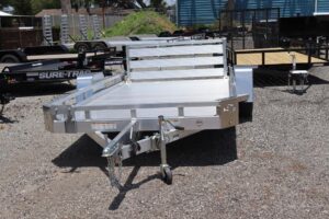 2025 Sure-Trac 7x12 Aluminum Low Side Utility Trailer (3K GVWR)