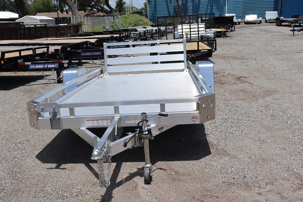 2025 Sure-Trac 7x14 Aluminum Low Side Utility Trailer (3K GVWR)