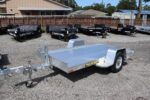2026 Aluma 4’6” x 10’ Tilt Utility Trailer – Aluminum – Single Axle – VIN 305249