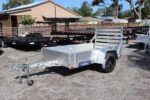 2026 Aluma 4.5x8 Aluminum Utility Trailer – Solid Side Kit – Single Axle