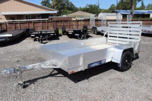 2026 Aluma 5’3” x 10’ Aluminum Utility Trailer – Single Axle – Solid Sides – VIN 306027