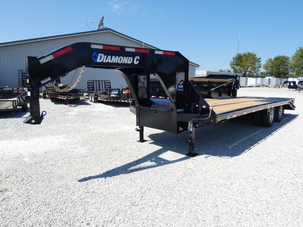 2026 Diamond C FMAX212 102"x 25' 25.9k Equipment Trailer With MAX Ramps, Stock #305054 Gooseneck Trailer - Spencer Trailers