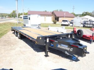 2026 Diamond C PX210 102"x 25' 25k Pintle Ring Hitch Equipment Trailer With MAX Ramps Stock #305089 - Spencer Trailers