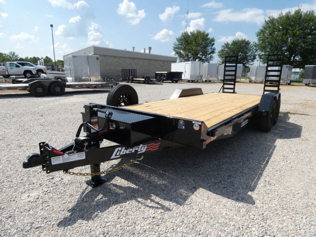 2026 Liberty LE 83″x 20′ 14k Equipment Trailer With Stand-Up Ramps Stock #047478 - Spencer Trailers