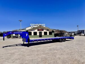 2024 RawMaxx *USED* 102" x 34' 12K Single Wheel Flatbed W/ Max Ramps