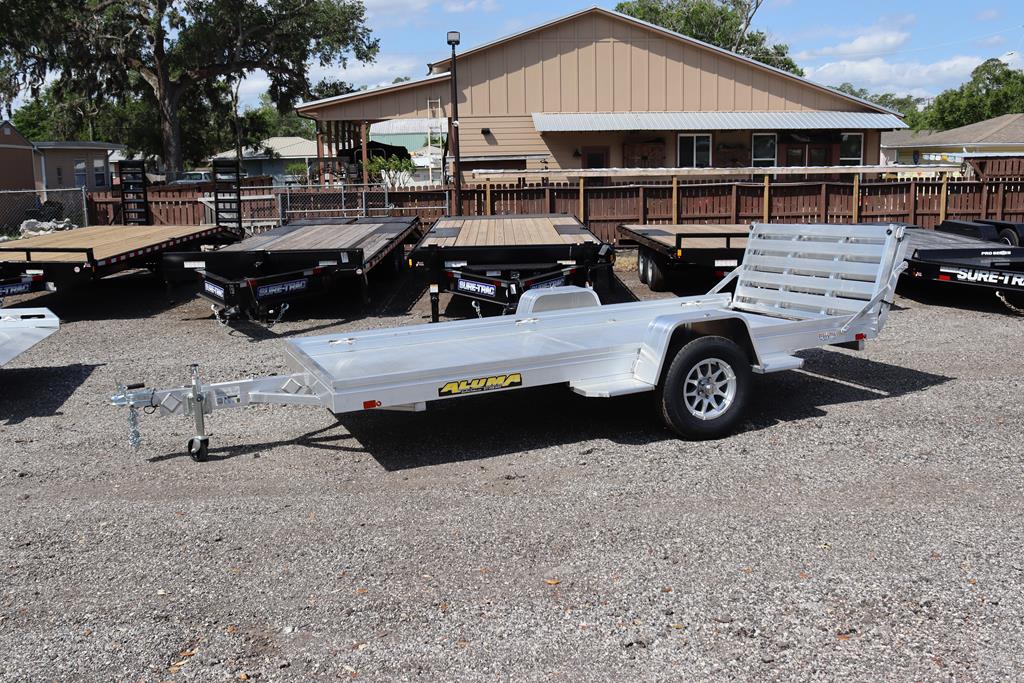 5.5x12 Aluminum Utility Trailer with a Bi-Fold Tailgate