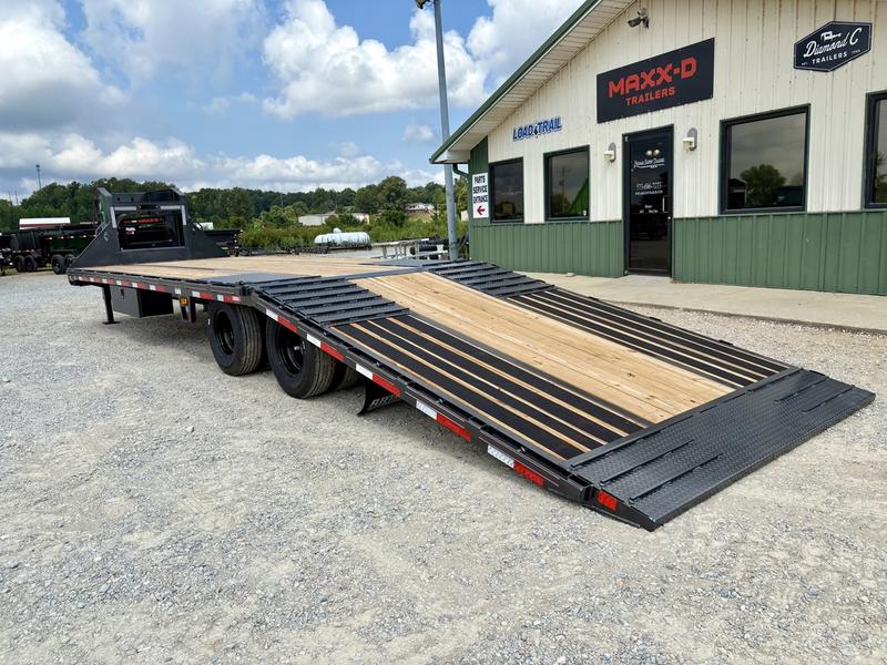 Deluxe 25,000 GVWR Flatbed Tilt Gooseneck Trailer – Two 12K - Image 2