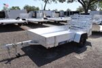 5x10 Aluminum Utility Trailer with 12" Solid Sides
