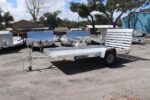 6.5x12 Aluminum Utility Trailer with 7" Heavy Duty Frame Rail