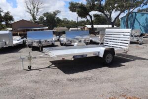 6.5x12 Aluminum Utility Trailer with 7" Heavy Duty Frame Rail