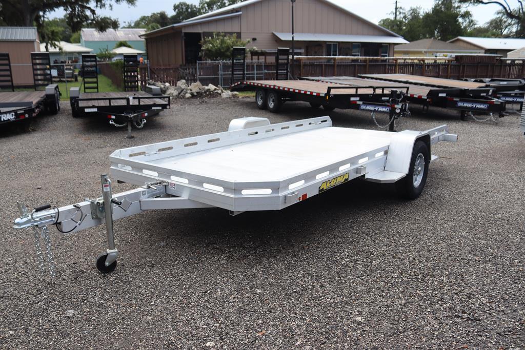 6'6" x 14'2" (77.5" x 176") 2026 SA Aluminum Tilt Utility Trailer – Slotted Deck