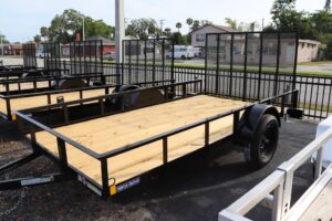 6x12 Steel Open Utility Trailer with 4 Tie Down Loops