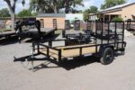 6x12 Tube Top Utility Trailer With Rear Ramp