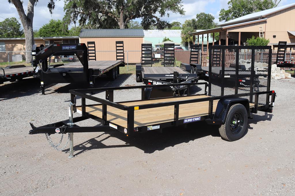 6x12 Tube Top Utility Trailer With Rear Ramp