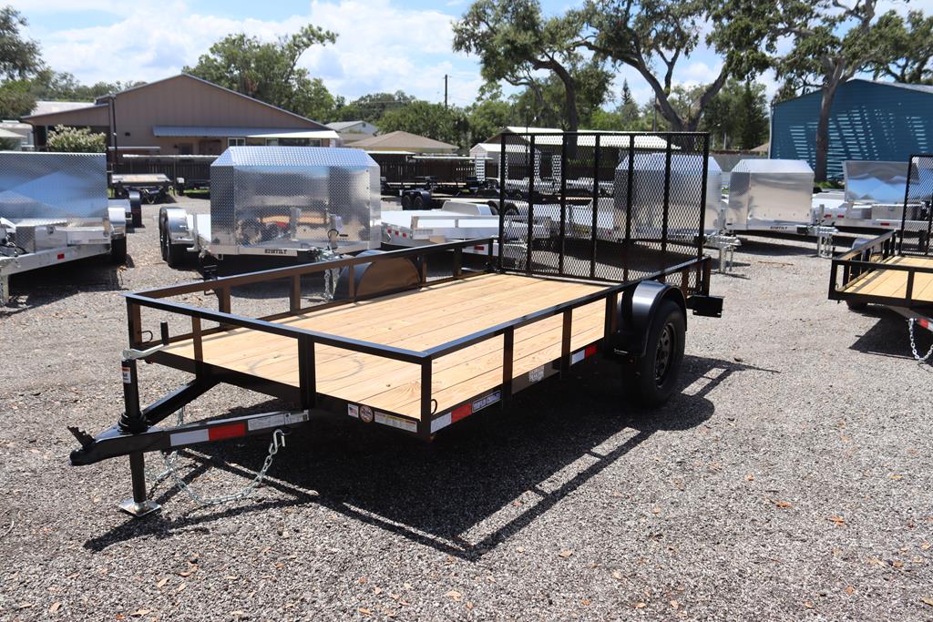 6x12 Utility Trailer with Gate – Black (2026 Triple Crown)