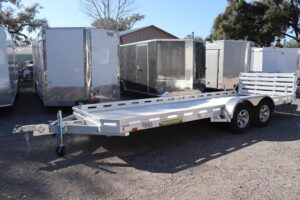 6x18 Aluminum Utility Trailer with Rear Stabilizer Jacks