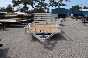 7 x 14 Aluminum Tube Top Utility Trailer – 7K Tandem Axle