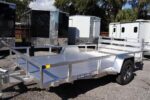 7x12 Aluminum Tube Top Utility With Bi Fold Gate