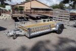 7x14 Aluminum Tube Top ATV Utility Trailer with Side Ramps