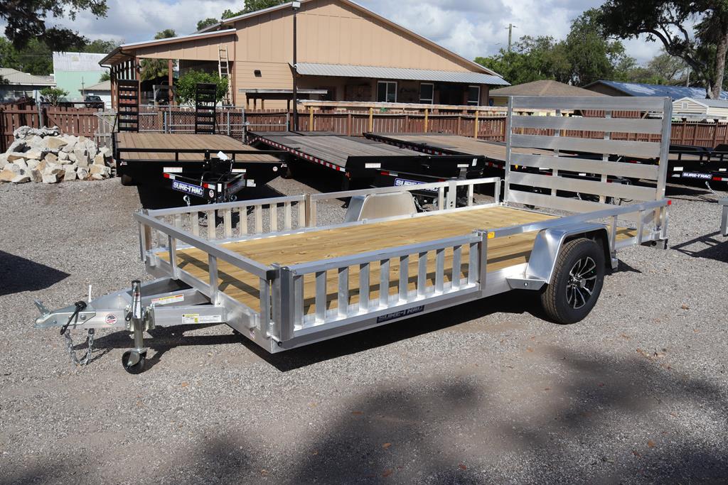 7x14 Aluminum Tube Top ATV Utility Trailer with Side Ramps
