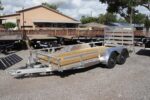 7X16 Aluminum Tube Top Utility Trailer with Spare Carrier