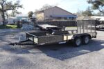 7x16 Tube Top ATV Utility Trailer with Side Ramps