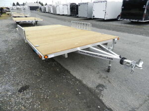 Cargo Pro 8 x 14 Aluminum (3) Place ATV Trailer - Aluminum Ramps