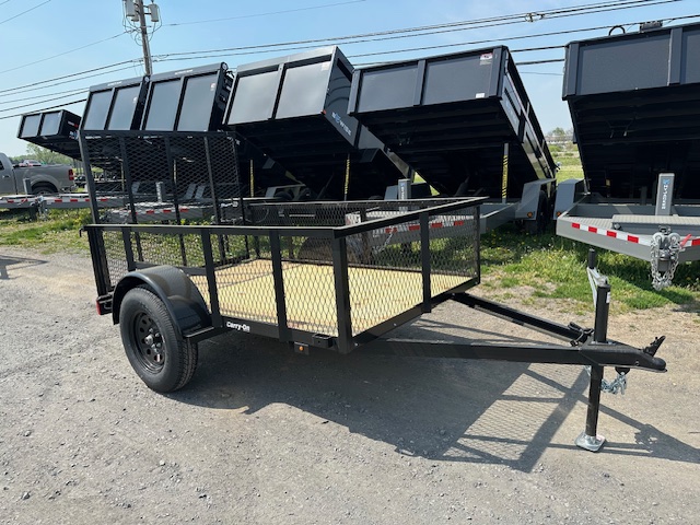 Carry-On 5 x 8 Landscape Utility Trailer - 3K High Mesh Sides