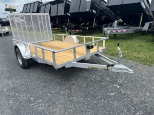 Carry-On 6 x 10 Aluminum Landscape Utility Trailer - Rear Mesh Gate