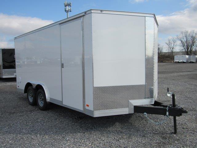 Covered Wagon 8.5'x16' Enclosed Car Trailer — Ramp Door
