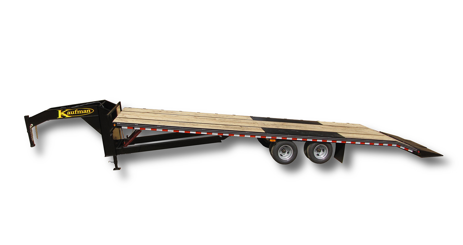 Deluxe 25000 GVWR Flatbed Tilt Gooseneck Trailer – Two 12K