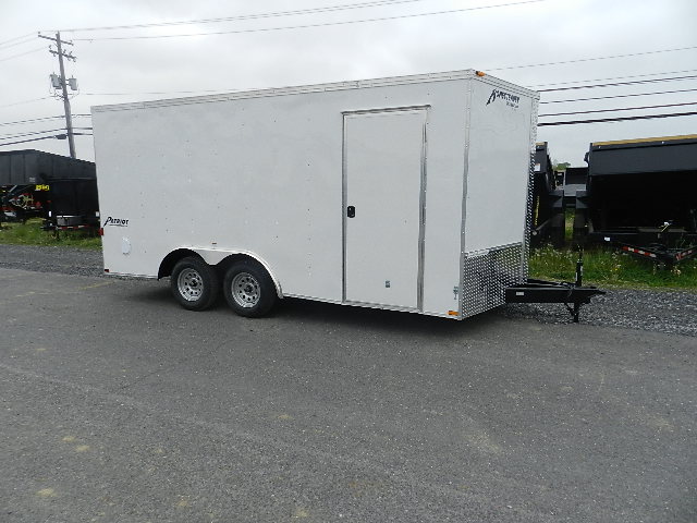 Homesteader 8.5 x 16 V-Nose Enclosed Car Hauler - Extended Tongue