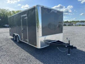 Homesteader 8.5 x 18 Enclosed Car Hauler - Ramp Door